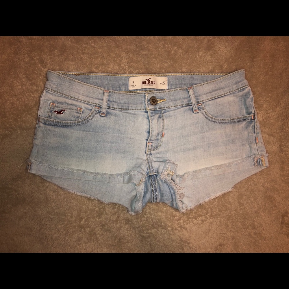 Light Blue Hollister Jean Shorts